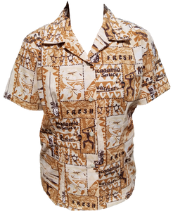 B&K womens Aloha shirt