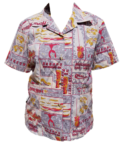 B&K womens Aloha shirt